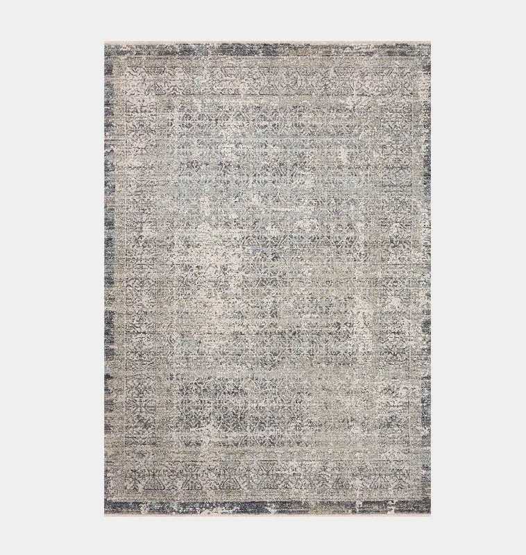 contemporary shaggy carpet for trendy rooms-Alie ALE-04 Sky / Stone Area Rug