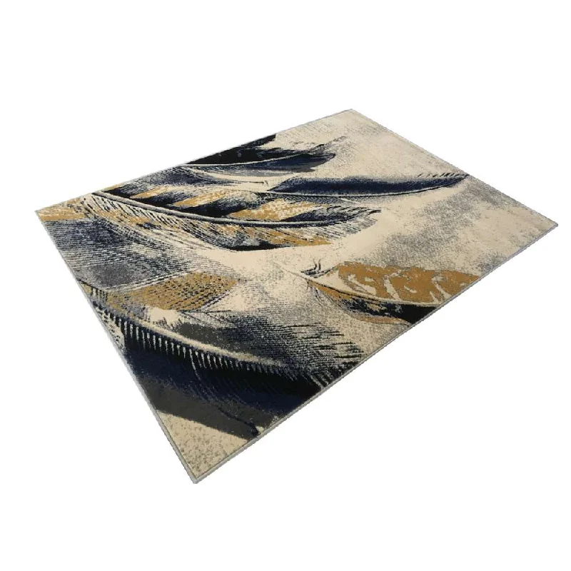 thick wool carpet for warmth and luxury-Alina Feather Rug 240 x 330cm Beige