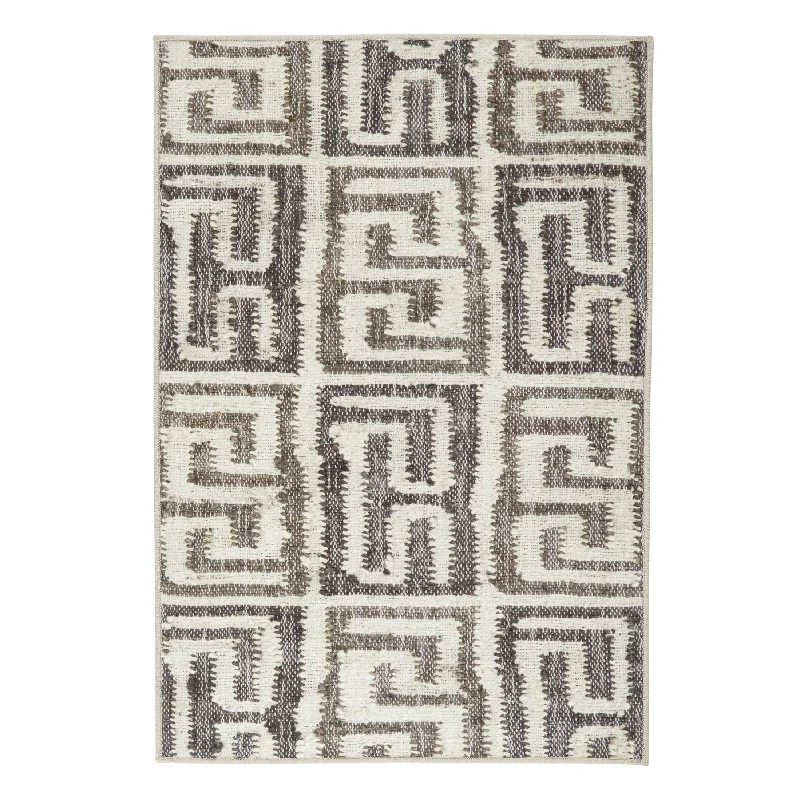 luxury carpets for modern home spaces-Auricula Natural Machine Washable Rug