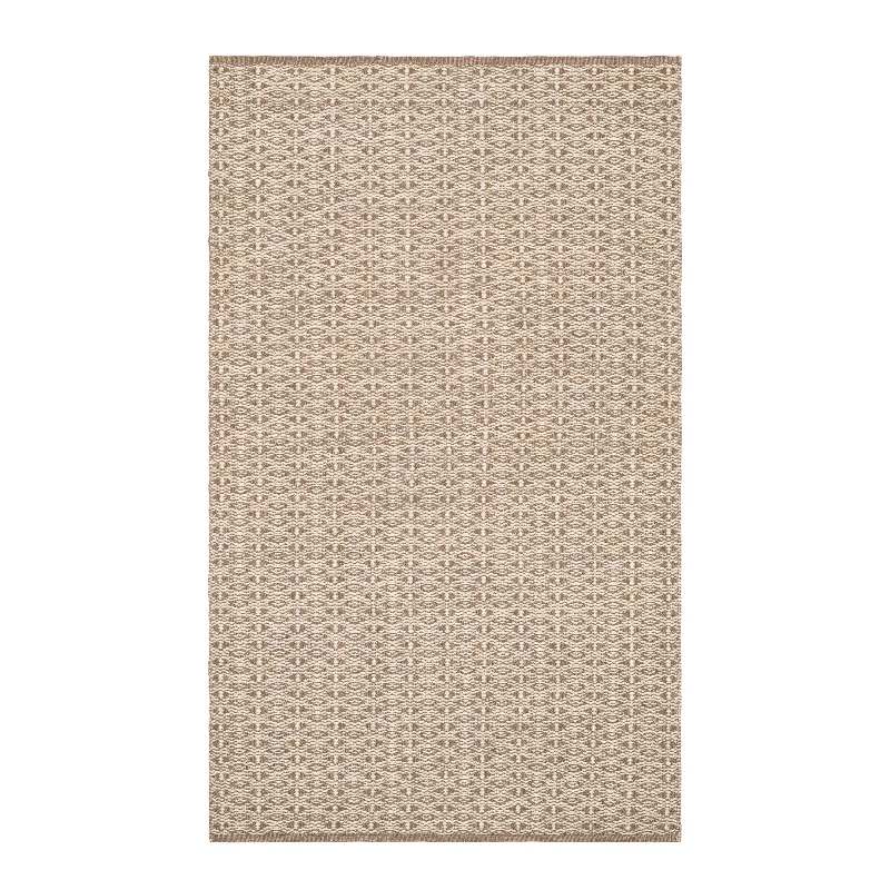 durable wool carpet for high-traffic spaces-Bare Natural Handwoven Cotton Rug