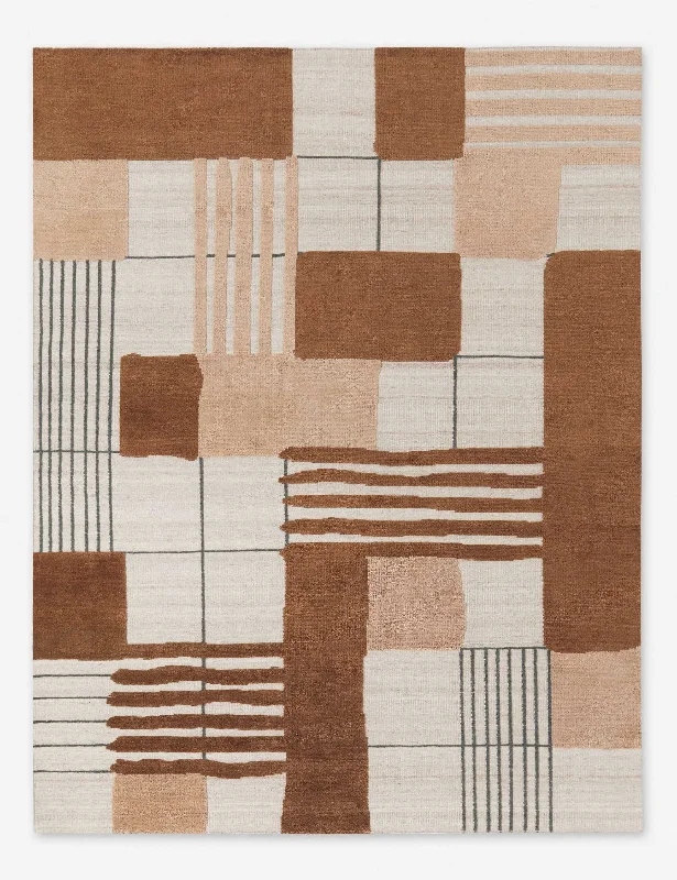 luxurious carpet for modern homes-Benita Hand-Knotted Wool Rug by Nina Freudenberger