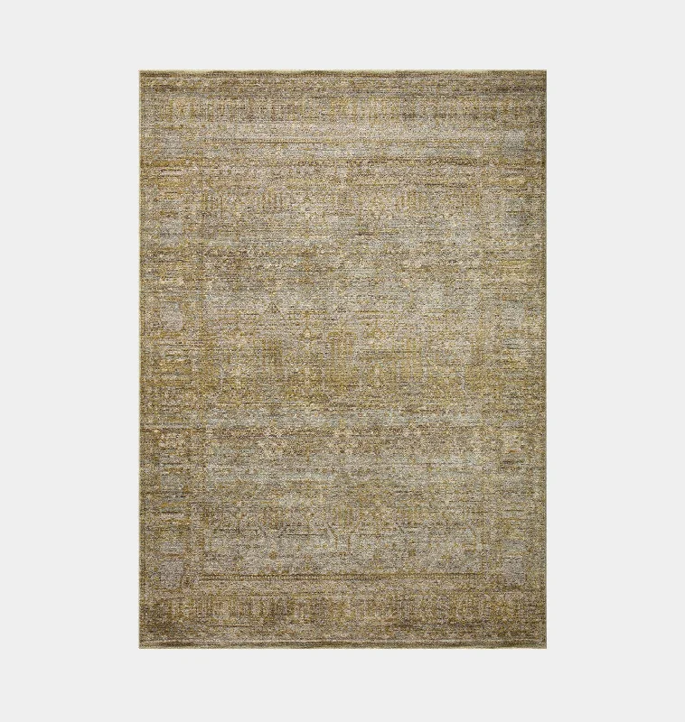 contemporary carpet for apartment-Bradbury BRU-02 Dove / Gold Area Rug