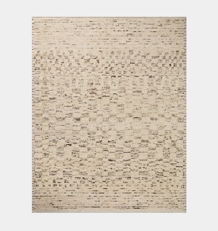 low-pile carpets for easy maintenance-Briyana BRI-01 Natural / Granite Area Rug