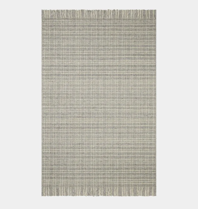 soft wool carpet for family living rooms-Caleb CAL-02 Grey / Natural