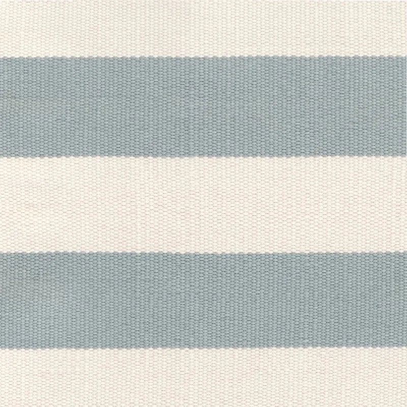 affordable modern carpets for home-Catamaran Stripe Light Blue/Ivory Handwoven Indoor/Outdoor Rug Swatch