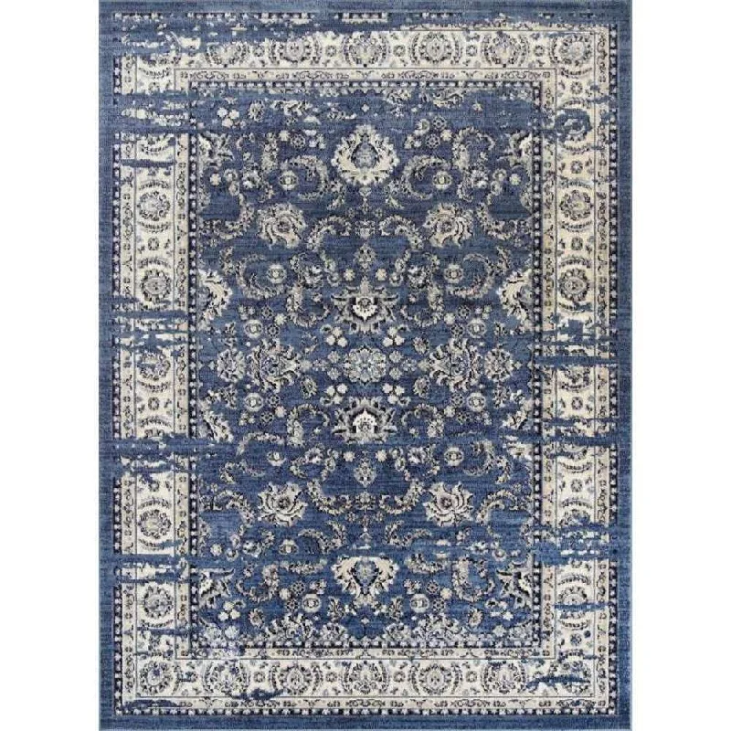 warm carpet for chilly homes-Decor Arya Rug 160 x 220cm Blue