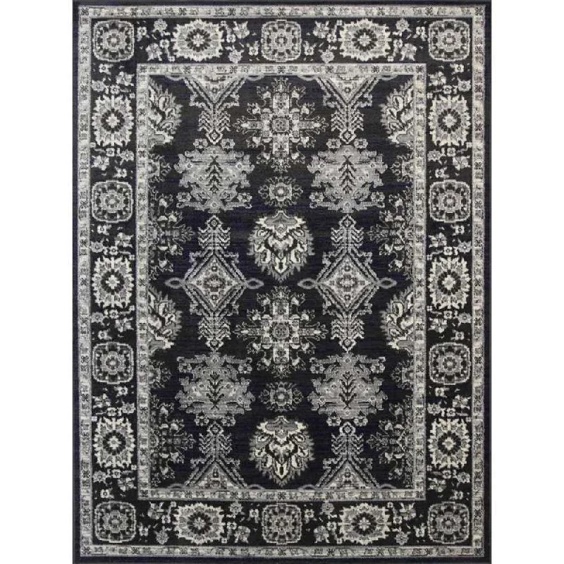 custom rug and carpet for living room-Decor Arya Rug 160 x 220cm Navy