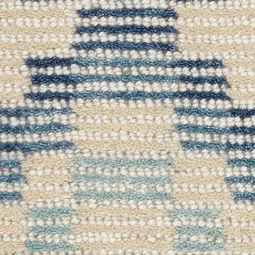 patterned rug and carpet for modern decor-Diamond Cove Blue Hand Tufted Wool Rug Swatch