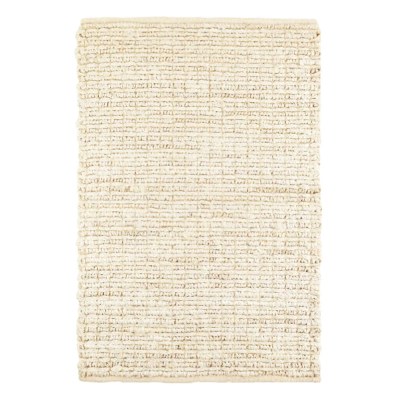 durable wool carpet for living rooms-Dunes Bleached Oak Handwoven Jute Rug