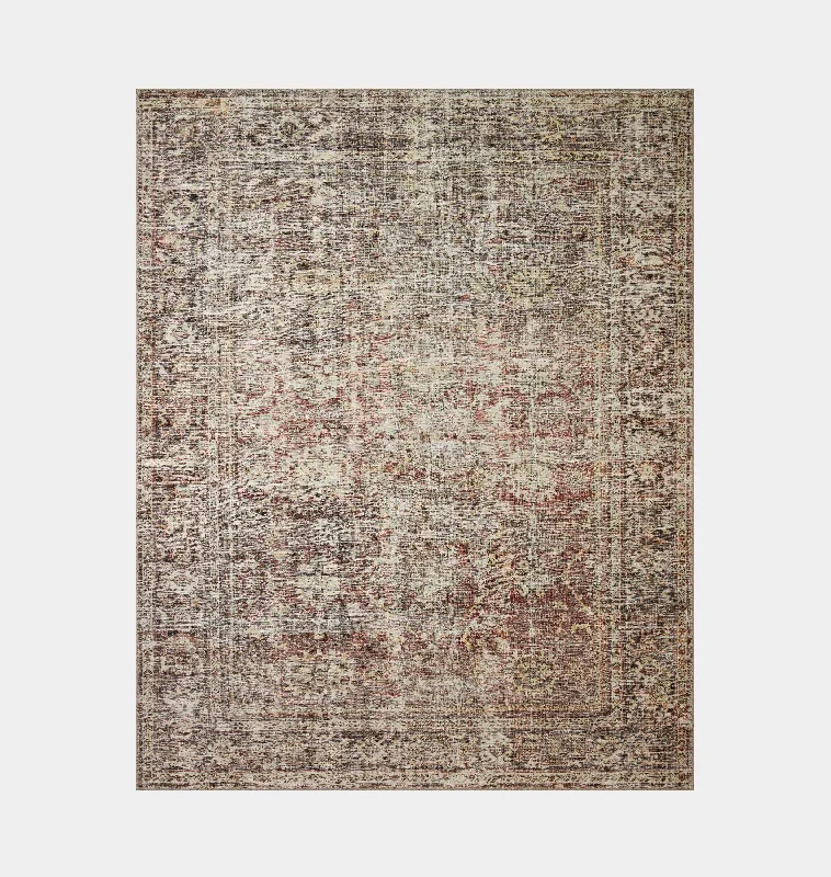 carpet with memory foam padding-Georgie GER-06 Bordeaux / Antique Area Rug