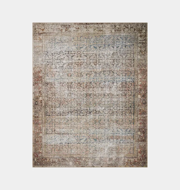 warm-toned carpet for home office-Georgie GER-09 Multi / Spice Area Rug