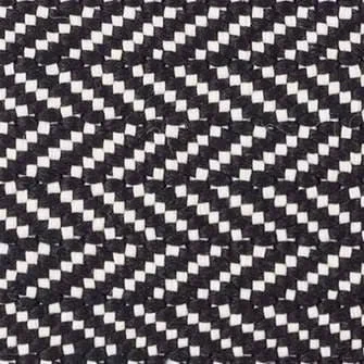 budget-friendly carpet for home-Herringbone Black/Ivory Handwoven Indoor/Outdoor Rug Swatch