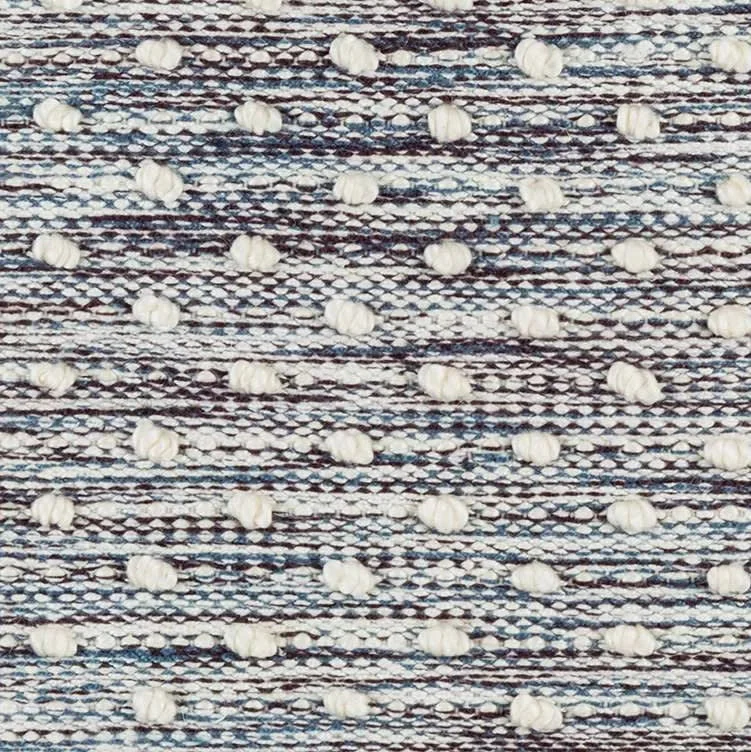 premium shaggy carpet for living room-Hobnail Blue Handwoven Performance Rug Swatch