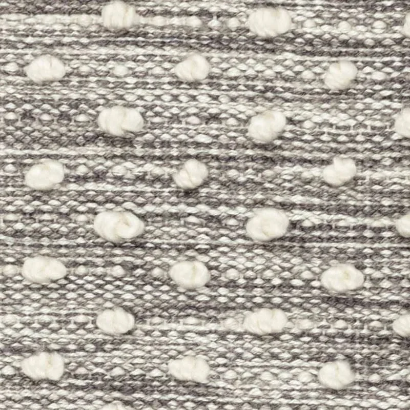 plush carpet tiles for comfort-Hobnail Grey Handwoven Performance Rug Swatch