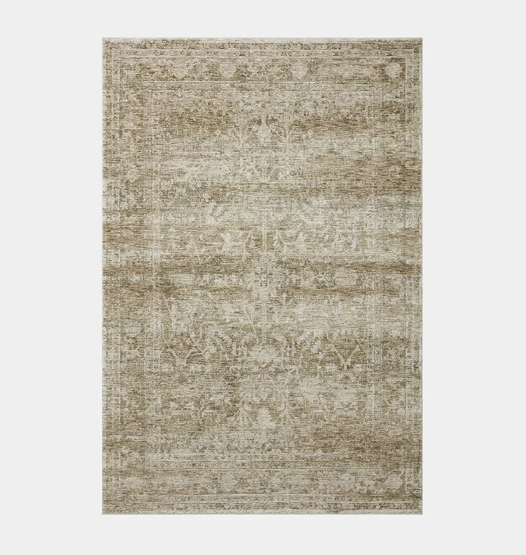 modern area carpet for stylish rooms-Honora HON-01 Khaki / Beige Area Rug