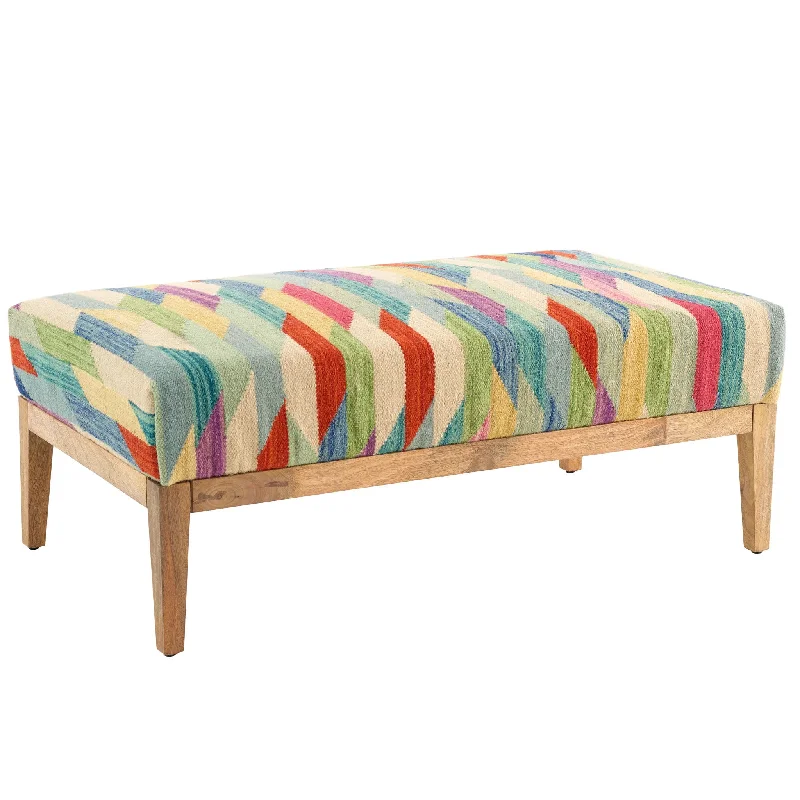 stylish modern carpets for homes-Hotline Multi Freida Rug Bench