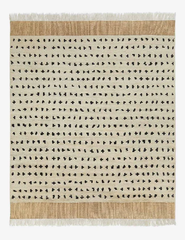 rug and carpet sale discounts-Irregular Dots Hand-Knotted Wool Rug by Sarah Sherman Samuel