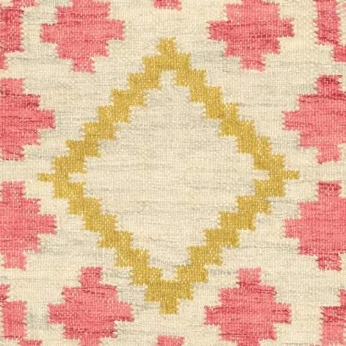 contemporary carpet for stylish homes-Jelly Roll Fuchsia Handwoven Wool Rug Swatch