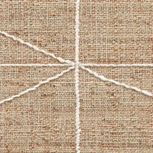 wool carpet for family room-Judson Natural/Ivory Handwoven Jute Rug Swatch