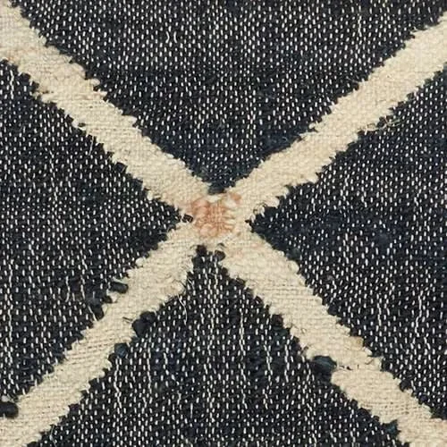 soft wool carpet for elegant spaces-Kali Black Handwoven Jute Rug Swatch