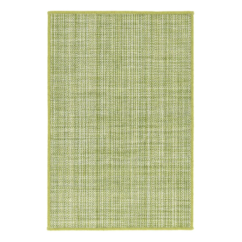 high-pile carpet for comfort-Lakeside Green Woven Indoor/Outdoor Custom Rug