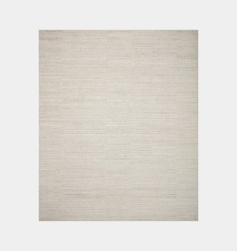 durable carpet for pets-Lou LOX-01 Ivory Area Rug