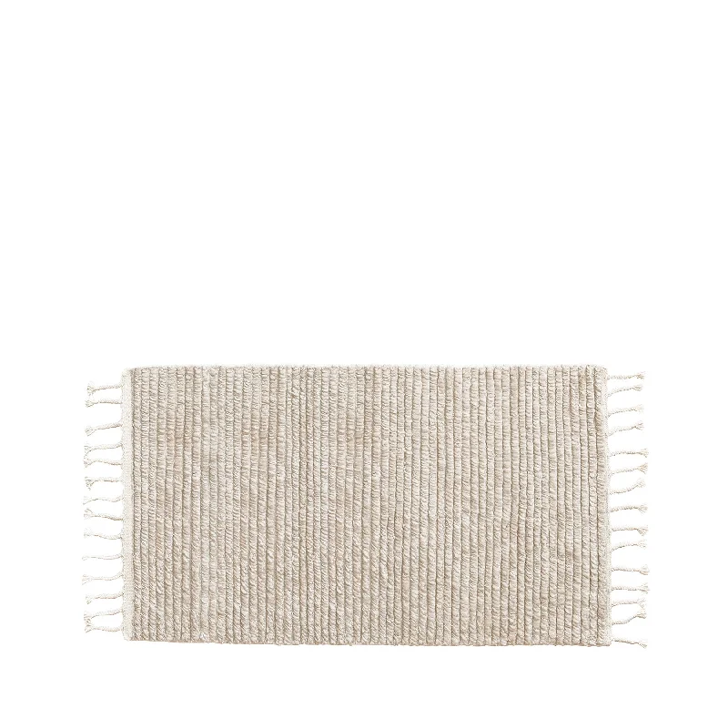 stain-resistant carpet for office spaces-Malawi Rug in Oatmeal 24" W x 48" L