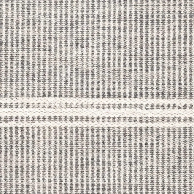 carpet with pet stain protection-Malta Grey Handwoven Wool Custom Rug Swatch