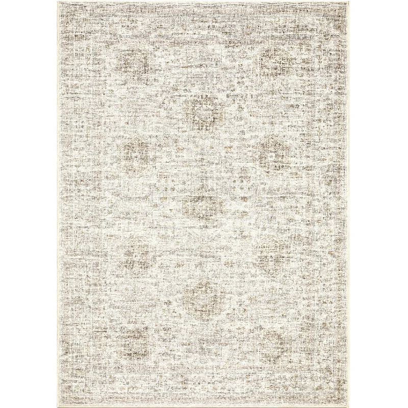 handmade wool carpet for living room-Marcel - Ivory/Multi