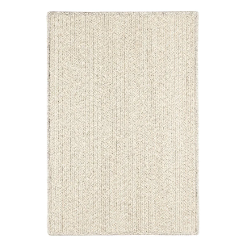 decorative rugs and carpet-Merrill Ivory Woven Wool Custom Rug