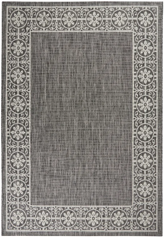 durable synthetic carpet for home-Nourison Country Side CTR03 Charcoal Area Rug