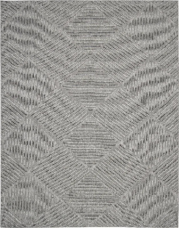 modern wool carpet for home decor-Nourison Cozumel CZM05 Light Grey Area Rug