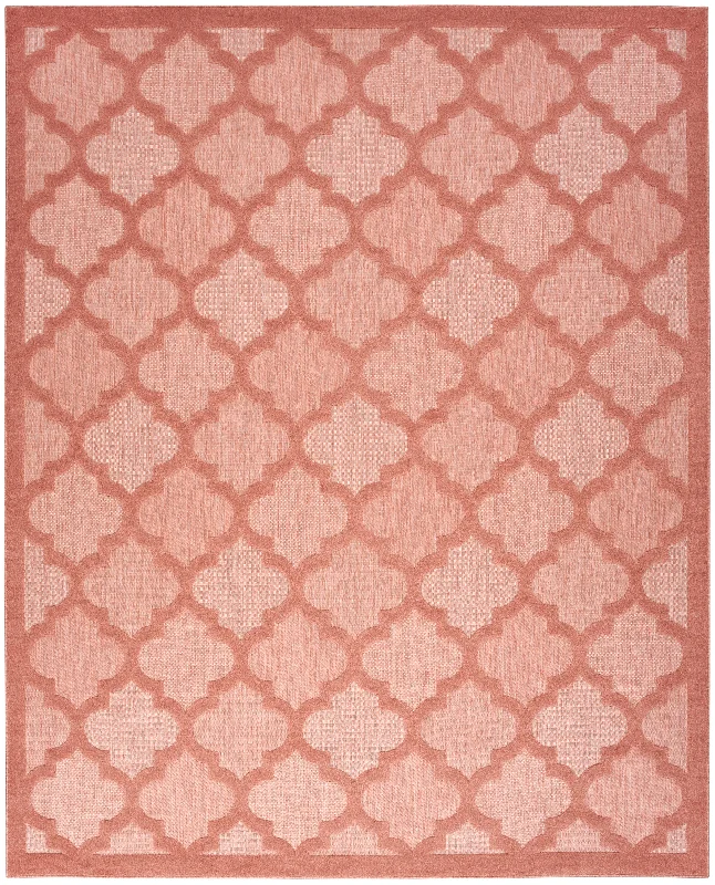 affordable carpet options for rental homes-Nourison Easy Care NES01 Coral/Orange Area Rug