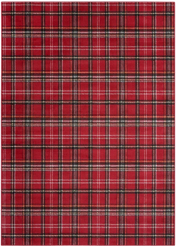 shag carpet for extra comfort-Nourison Grafix GRF03 Red Area Rug