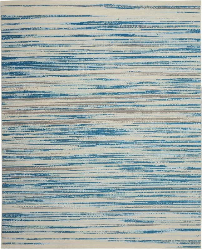 custom-size rug and carpet for home-Nourison Jubilant JUB04 Blue Area Rug