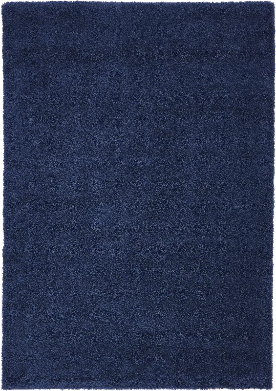 modern carpets with bold patterns-Nourison Malibu Shag MSG01 Navy Area Rug