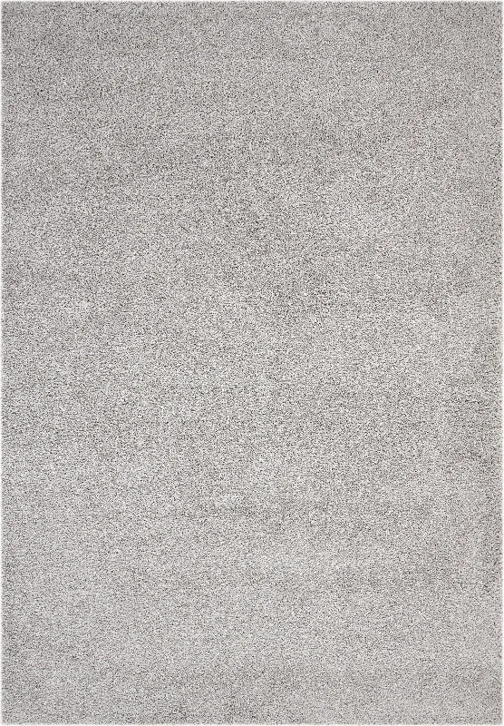 stain-resistant carpet-Nourison Malibu Shag MSG01 Silver Grey Area Rug