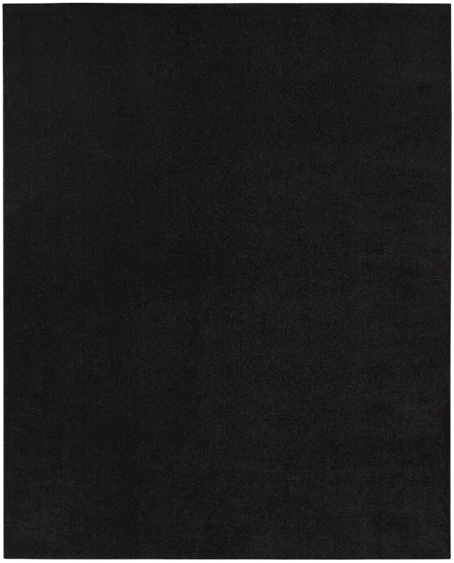 stylish indoor outdoor carpet-Nourison Nourison Essentials NRE01 Black Area Rug