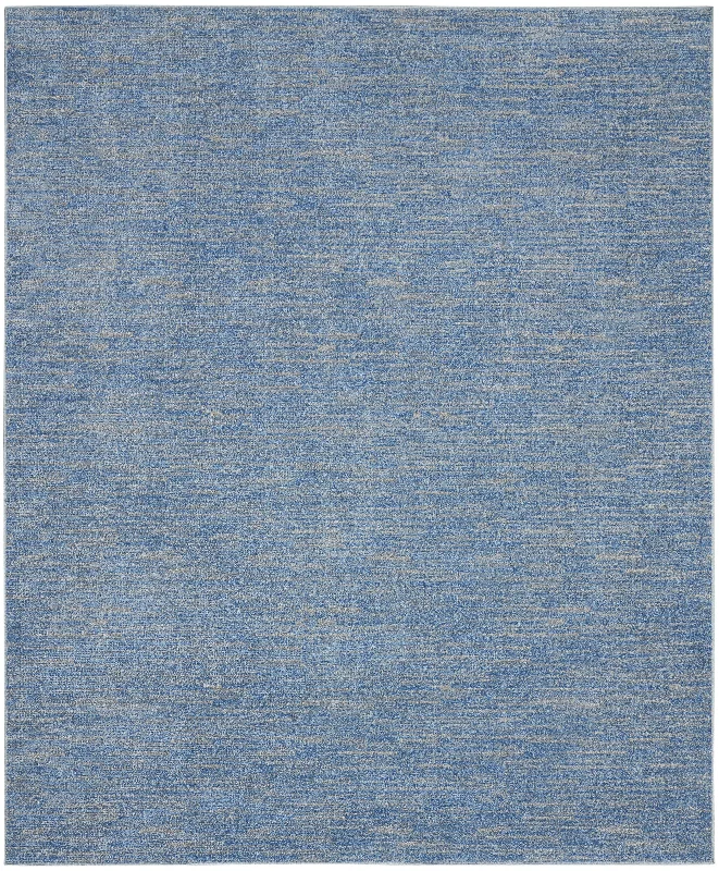 contemporary rug and carpet options-Nourison Nourison Essentials NRE01 Blue/Grey Area Rug