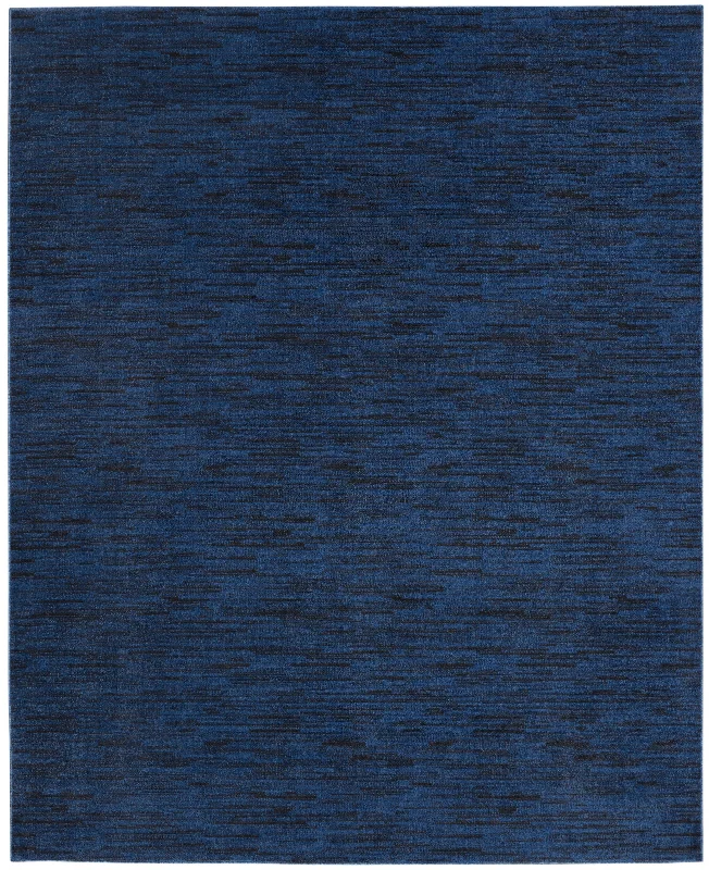 modern style carpet for home improvement-Nourison Nourison Essentials NRE01 Midnight Blue Area Rug