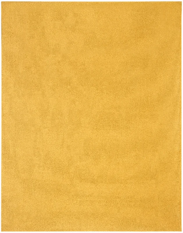 carpet for high-end home decor-Nourison Nourison Essentials NRE01 Yellow Area Rug