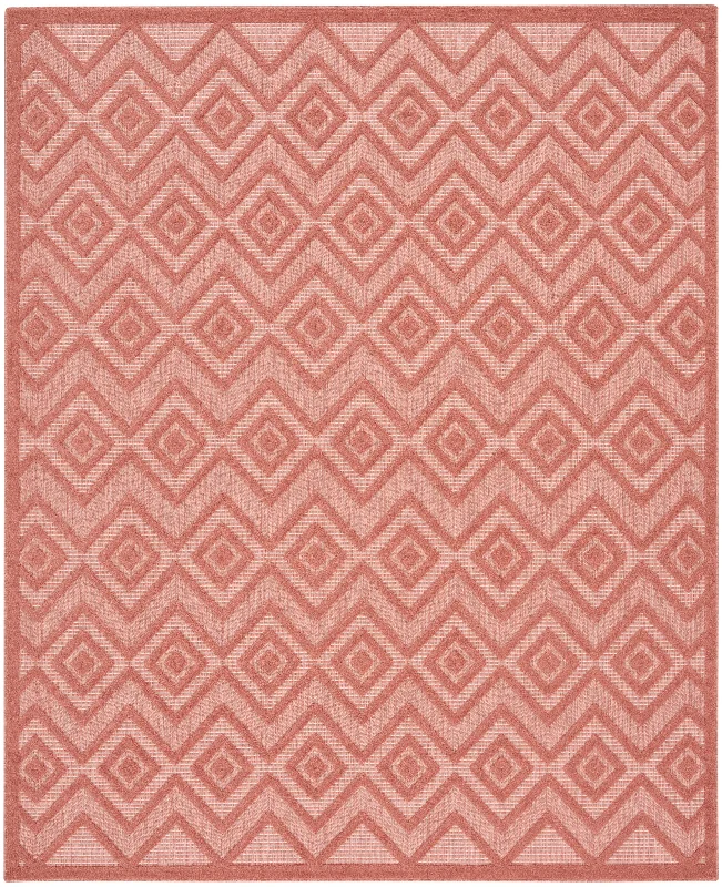 stylish wool carpet for office spaces-Nourison Versatile NRV01 Coral/Orange Area Rug