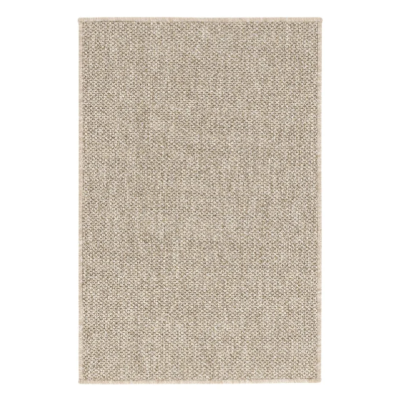 eco-friendly rug and carpet for office spaces-Pioneer Khaki Woven Indoor/Outdoor Custom Rug