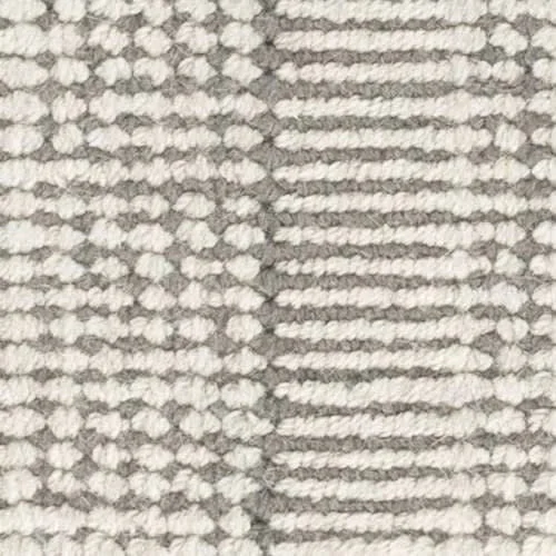 trendy carpet tiles for contemporary spaces- Raffa Grey Woven Wool Custom Rug Swatch With Attached Rug Pad