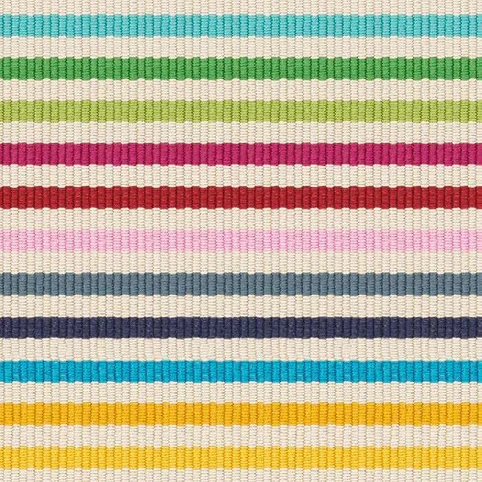 area carpet for large living room-Rainbow Stripe Multi Machine Washable Rug Swatch