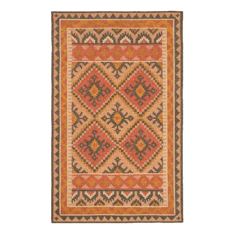 carpet for business offices with style-Reed Kilim Handwoven Wool Rug