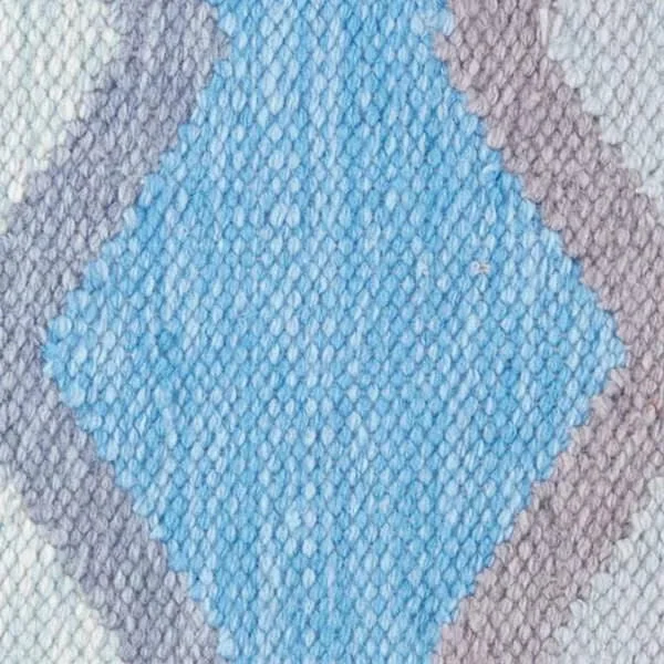 eco-friendly carpet for bedroom with pets-Safety Net Blue Handwoven Indoor/Outdoor Rug Swatch