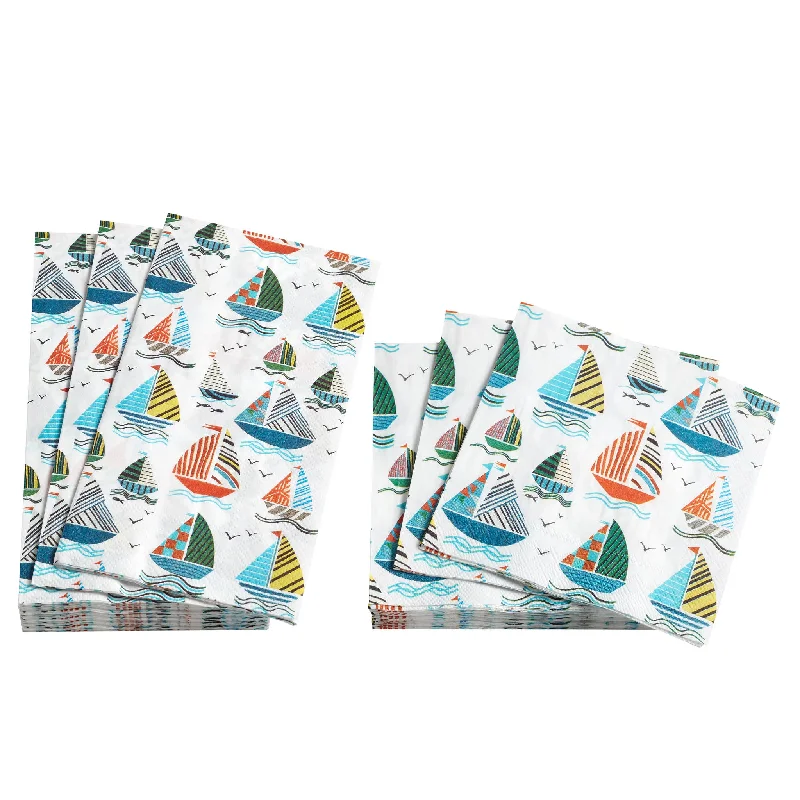 wool carpets for cold weather-Sailboats Multi Napkin