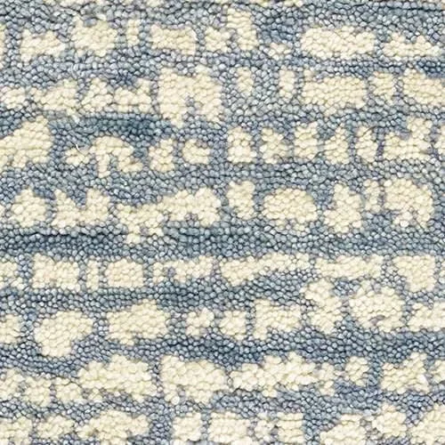 area rug and carpet for small apartments-Shepherd Pewter Blue Hand Knotted Wool Rug Swatch