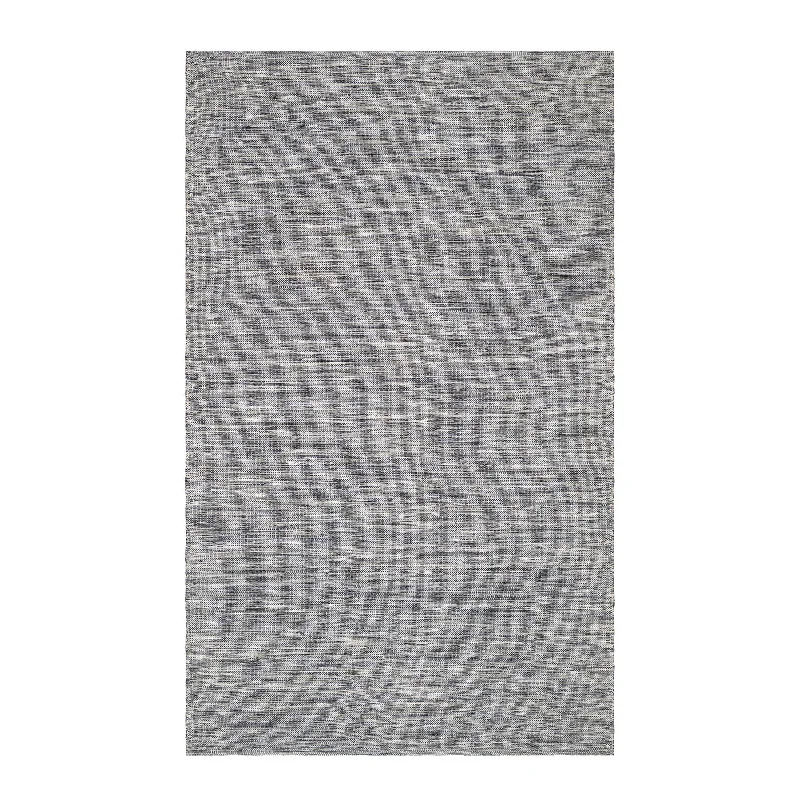 hypoallergenic area carpet for bedroom-Solid Blue Handwoven Handwoven Indoor/Outdoor Rug